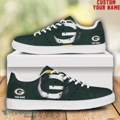 Green Bay Packers NFL Custom Name Unique Gift Low Top Skate Shoes Gifts For Fans