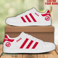 Haas F1 Custom Name Unique Gift Low Top Skate Shoes For Fans