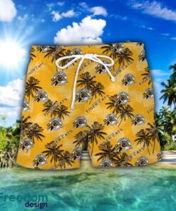 Hamilton Tiger-Cats 3D Hawaiian Shirt and Shorts Vinatge Tree Pattern Beach Shirt For Fans Product Photo 2