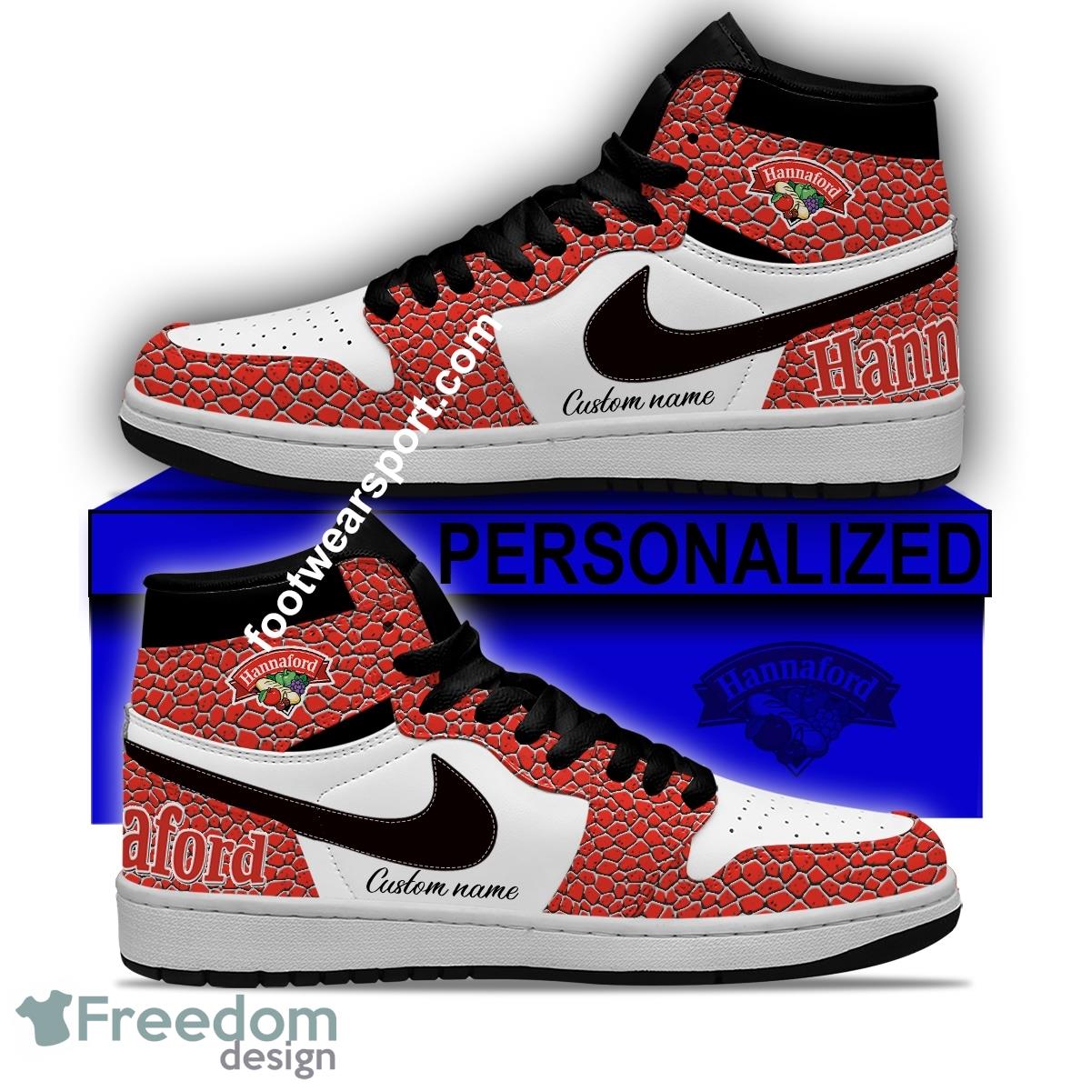 Hannaford Supermarkets Air Jordan Hightop Shoes Personalized Crocodile Skin Pattern For Fans Sneakers Gift - Hannaford Supermarkets Air Jordan Hightop Shoes Personalized Design 1