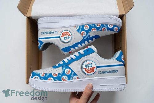 Hansa Rostock Air Force Shoes For Fans AF1 Sneakers Product Photo 1