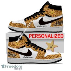 HARDEE'S Air Jordan Hightop Shoes Personalized Crocodile Skin Pattern Gift For Men Women Fans - HARDEE'S Air Jordan Hightop Shoes Personalized Design 2