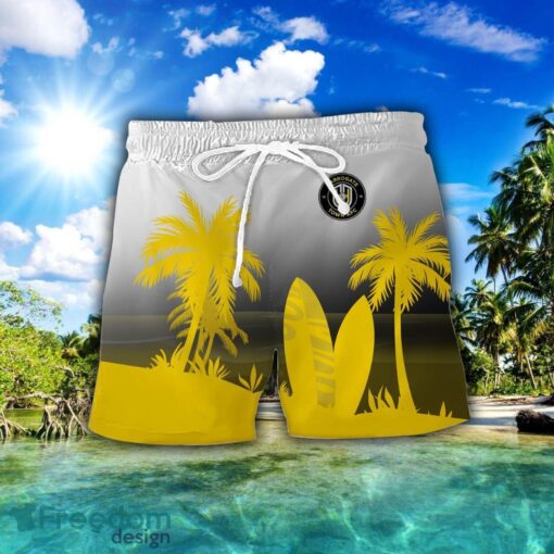 Harrogate Town AFC Combo Hawaiian Shirt And Shorts Surfboards Coconut Custom Name For Fans Product Photo 2