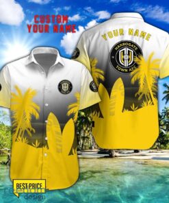 Harrogate Town AFC Combo Hawaiian Shirt And Shorts Surfboards Coconut Custom Name For Fans