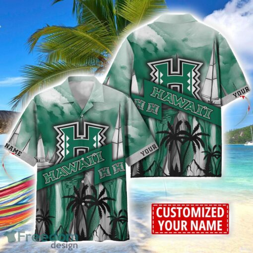 Hawaii Rainbow Warriors Hawaii Shirt Custom Name Sports Team Beach Shirt Product Photo 1