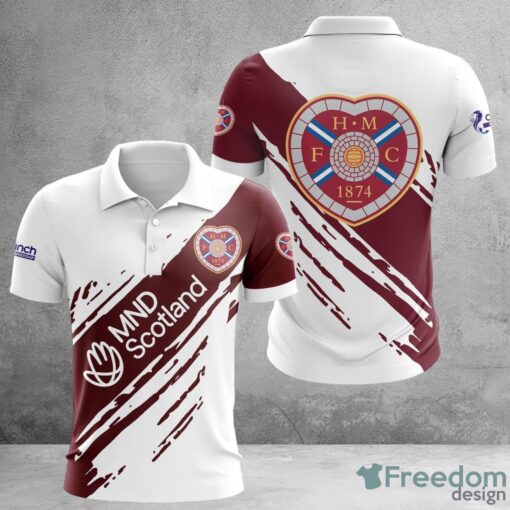 Heart of Midlothian FC 3D Polo Shirt Gift For Men Sport Golf Polo Shirt Product Photo 1