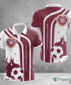 Heart of Midlothian FC 3D Polo Shirt Gift Gift 3D Printing