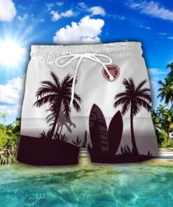 Heart of Midlothian F.C. Combo Hawaiian Shirt And Shorts Surfboards Coconut Custom Name For Fans Product Photo 2