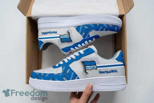 Hertha BSC Air Force Shoes For Fans AF1 Sneakers Product Photo 1