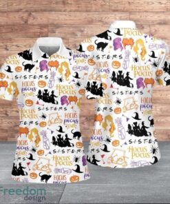 Hocus Pocus Sisters Halloween Light Style For Women Polo Shirt