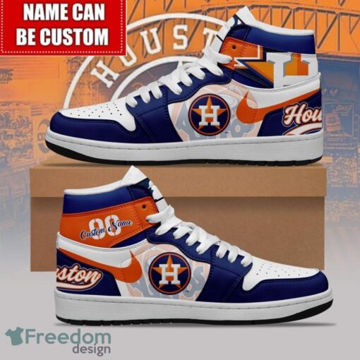 Houston Astros Custom Name Number Limited Air Jordan Hightop Shoes Men Women Gift Product Photo 1