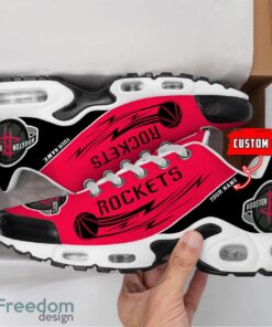 Houston Rockets NBA Air Cushion Sports Shoes Custom Name TN Sneakers For Fans Product Photo 2