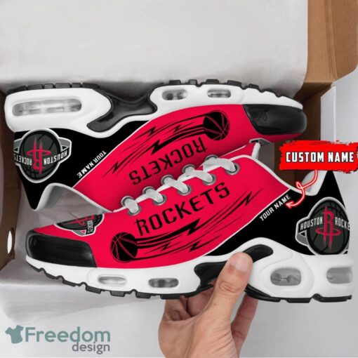 Houston Rockets NBA Air Cushion Sports Shoes Custom Name TN Sneakers For Fans Product Photo 2