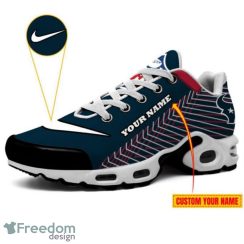 Houston Texans Custom Name NFL Striped Pattern Air Cushion Sneakers Product Photo 3