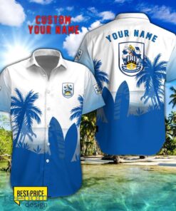 Huddersfield Town A.F.C Combo Hawaiian Shirt And Shorts Surfboards Coconut Custom Name For Fans