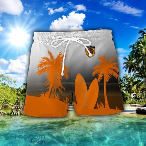 Hull City Combo Hawaiian Shirt And Shorts Surfboards Coconut Custom Name For Fans Product Photo 2