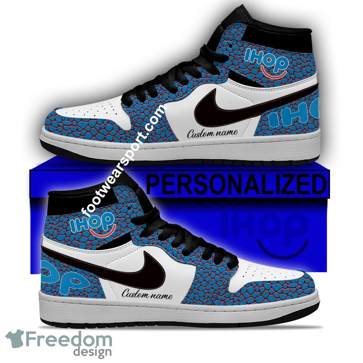 Ihop Air Jordan Hightop Shoes Personalized Crocodile Skin Pattern All Over Print - Ihop Air Jordan Hightop Shoes Personalized Design 1