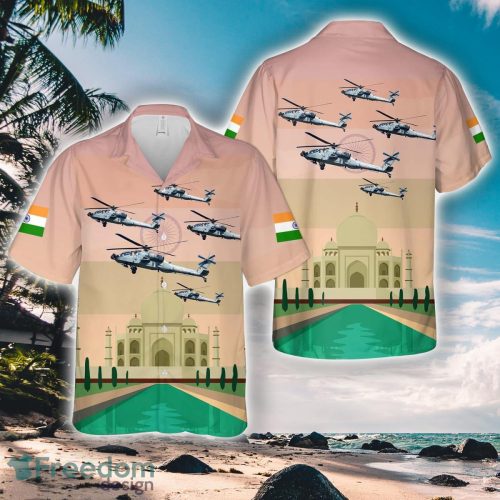 Indian Air Force AH-64 Apache, Happy Independence Day India Hawaiian Shirt Men Women Beach Shirt Product Photo 1