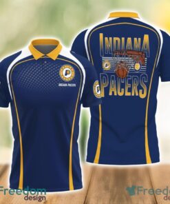 Indiana Pacers Style NBA 3D Polo Shirt Gift For Men Father’s Day Gift