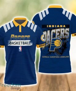 Indiana Pacers Style NBA Basketball Team 3D Polo Shirt