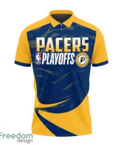 Indiana Pacers Style NBA Basketball Team 3D Polo Shirt Sport Fans Gift Product Photo 2