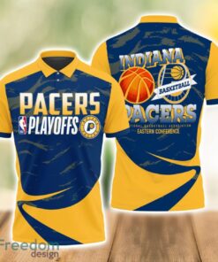 Indiana Pacers Style NBA Basketball Team 3D Polo Shirt Sport Fans Gift Product Photo 1