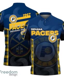 Indiana Pacers Style NBA Basketball Team Black 3D Polo Shirt new Designs For Fans