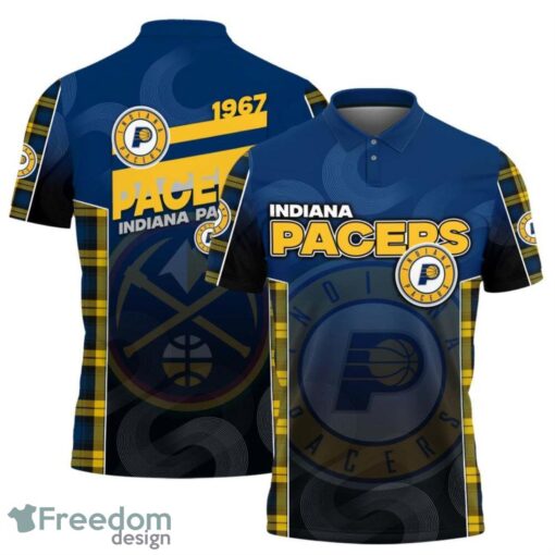 Indiana Pacers Style NBA Basketball Team Black 3D Polo Shirt new Designs For Fans Product Photo 1