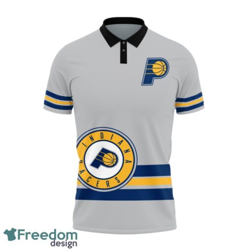 Indiana Pacers Style NBA Basketball Team Black 3D Polo Shirt Special For Fans Product Photo 2