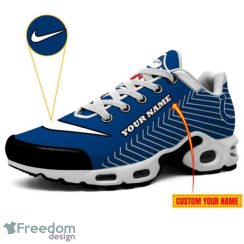 Indianapolis Colts Custom Name NFL Striped Pattern Air Cushion Sneakers Product Photo 3