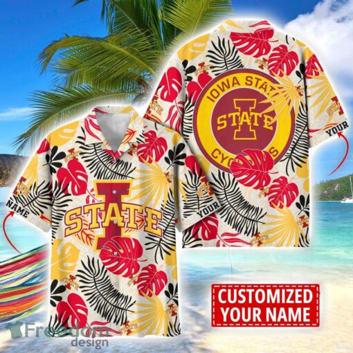 Iowa State Cyclones Aloha Hawaiian Shirt Custom Name Summer Gift Holiday Team Shirt Product Photo 1