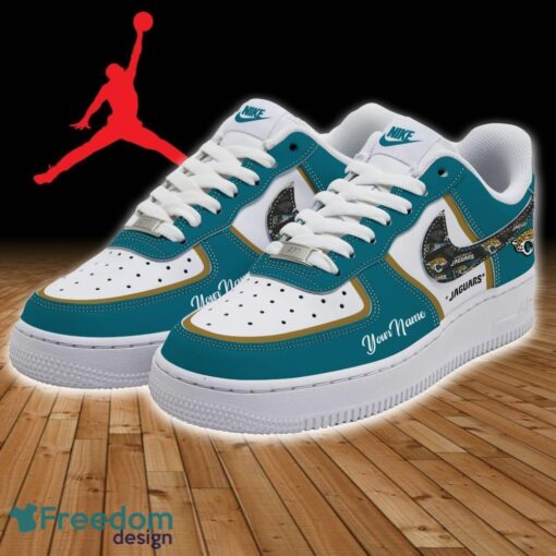 Jacksonville Jaguars NFL Air Force 1 Shoes For Men Women Fans Gift AF1 Sneaker Custom Name - Jacksonville Jaguars Personalized NFL Air Force 1 Shoes_3