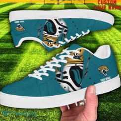 Jacksonville Jaguars NFL Custom Name Unique Gift Low Top Skate Shoes Gifts For Fans Product Photo 2