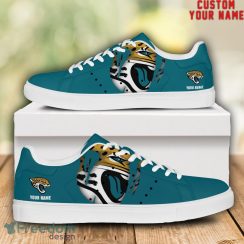 Jacksonville Jaguars NFL Custom Name Unique Gift Low Top Skate Shoes Gifts For Fans