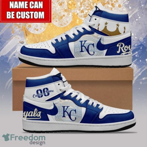 Kansas City Royals Custom Name Number Limited Air Jordan Hightop Shoes Men Women Gift Product Photo 1