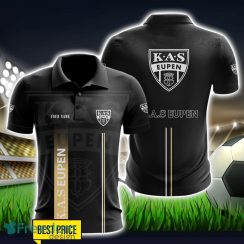 K.A.S. Eupen 3D Polo Shirt Black Color For Men