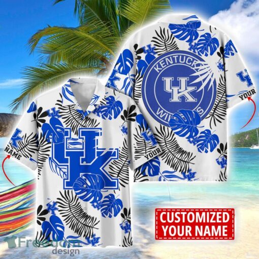 Kentucky Wildcats Aloha Hawaiian Shirt Custom Name Summer Gift Holiday Team Shirt Product Photo 1