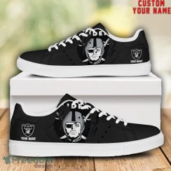 Las Vegas Raiders NFL Custom Name Unique Gift Low Top Skate Shoes Gifts For Fans