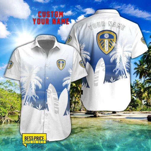 Leeds United F.C Combo Hawaiian Shirt And Shorts Surfboards Coconut Custom Name For Fans Product Photo 1