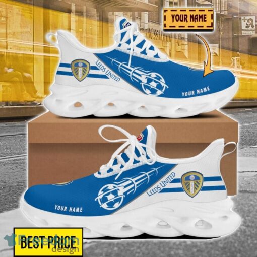 Leeds United F.C Custom Name Sneakers Limited Max Soul Shoes For Men Women Product Photo 1