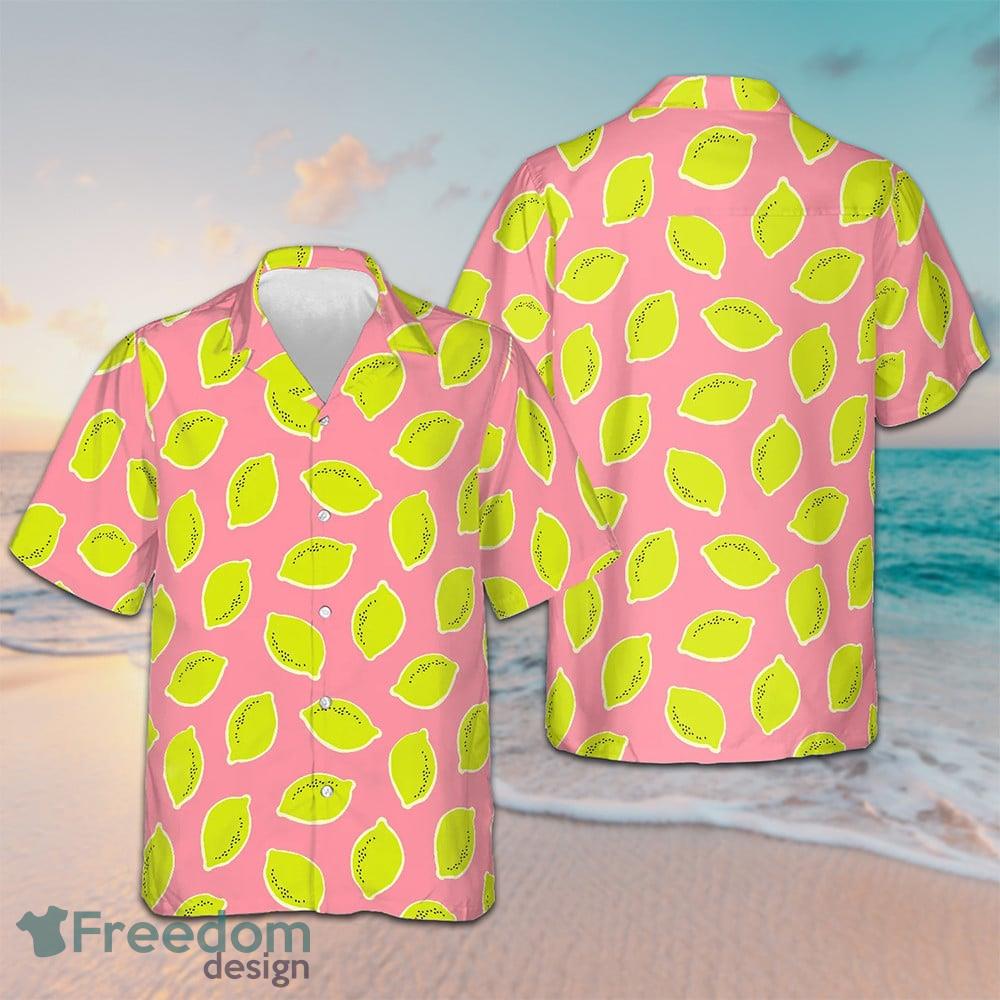 Lemon Pinky Hawaiian Shirt Mens Short Sleeve Summer Shirts Gifts For Stepson - Lemon Pinky Hawaiian Shirt Mens Short Sleeve Summer Shirts Gifts For Stepson