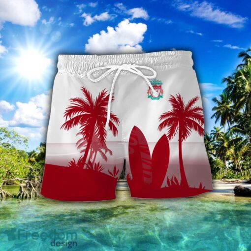 Liverpool F.C Combo Hawaiian Shirt And Shorts Surfboards Coconut Custom Name For Fans Product Photo 2