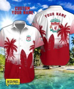 Liverpool F.C Combo Hawaiian Shirt And Shorts Surfboards Coconut Custom Name For Fans