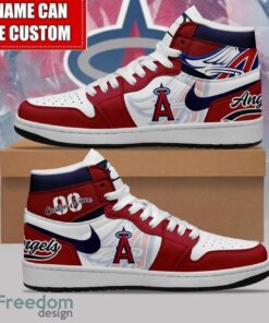 Los Angeles Angels Custom Name Number Limited Air Jordan Hightop Shoes Men Women Gift