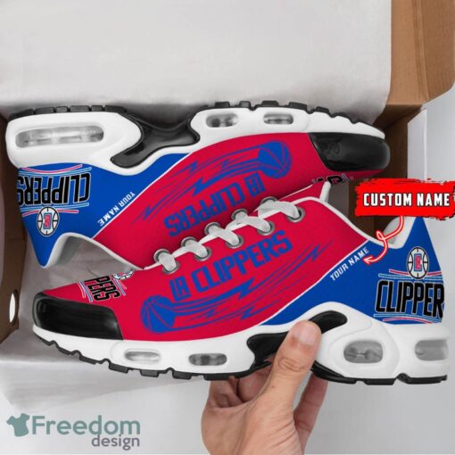 Los Angeles Clippers NBA Air Cushion Sports Shoes Custom Name TN Sneakers For Fans Product Photo 2