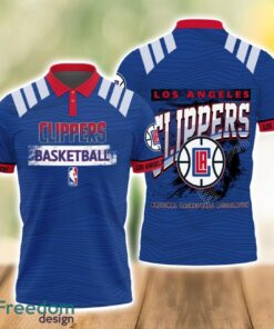 Los Angeles Clippers Style NBA Basketball Team 3D Polo Shirt