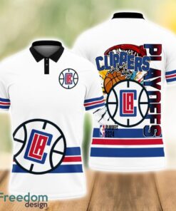 Los Angeles Clippers Style NBA Basketball Team Black 3D Polo Shirt Special For Fans