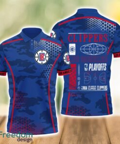 Los Angeles Clippers Style NBA Playoffs Team Basketball 2024 Polo Shirt Product Photo 1