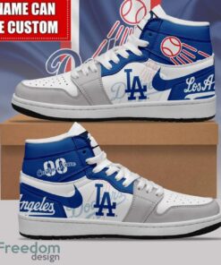 Los Angeles Dodgers Custom Name Number Limited Air Jordan Hightop Shoes Men Women Gift