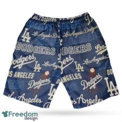 Los Angeles Dodgers MLB Hawaii All Printed Logo 3D Hawaiian Shirt And Shorts For Team Product Photo 4